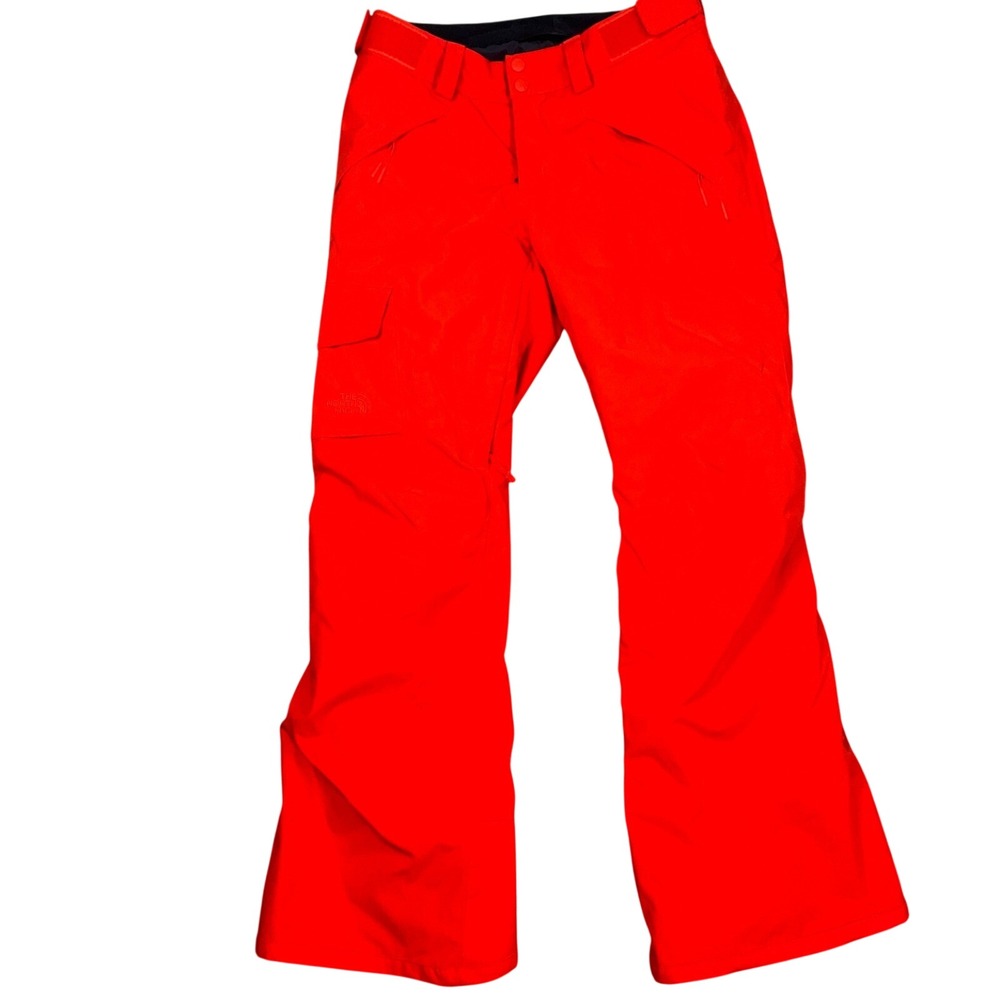 North Face Snow Pants Womens S Orange DryVent Insulated Cargo Ski Winterwear